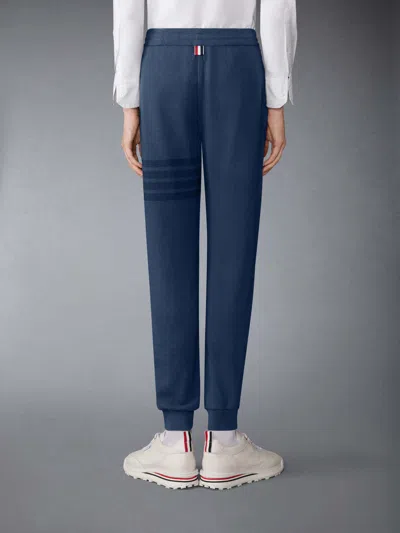 Thom Browne Loopback 4-bar Track Pants In Blue
