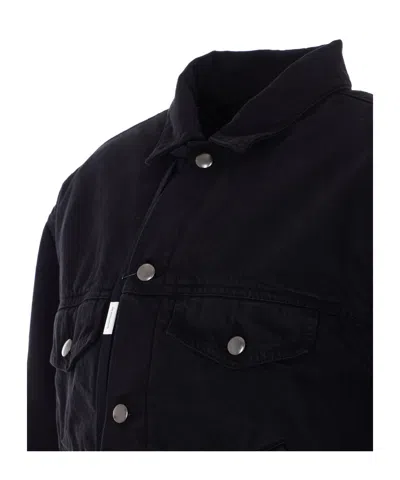 Ann Demeulemeester Single-breasted Long-sleeved Shirt In Black