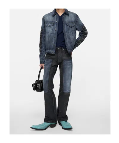 Acne Studios Jeans With Belt Loops In Blue