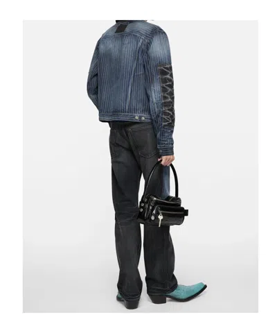 Acne Studios Jeans With Belt Loops In Blue
