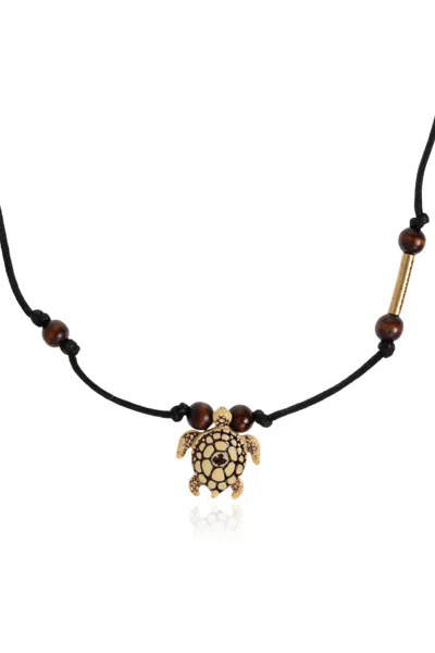 Dsquared2 Turtle Beaded Necklace In Black