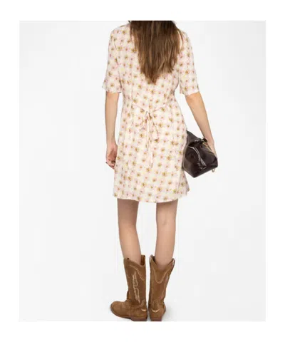 Zadig & Voltaire Womens Pear Rodalas Floral-print Woven Mini Dress In Multi