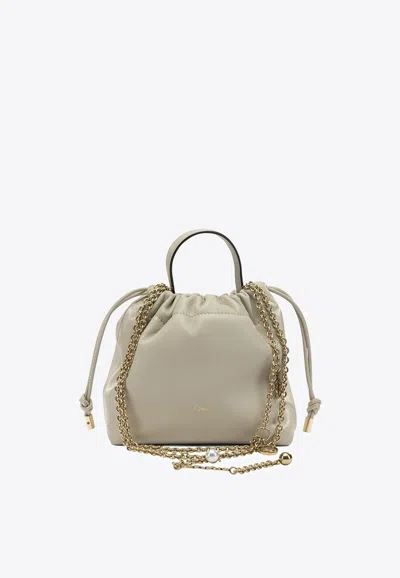 Chloé Mini Icons Handbag In White
