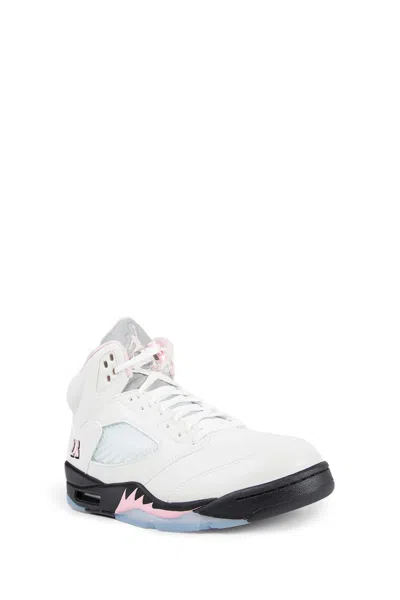 Nike Air Jordan 5 Retro Medium Soft Pink Sneakers In White