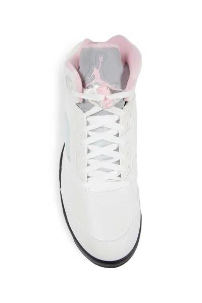 Nike Air Jordan 5 Retro Medium Soft Pink Sneakers In White