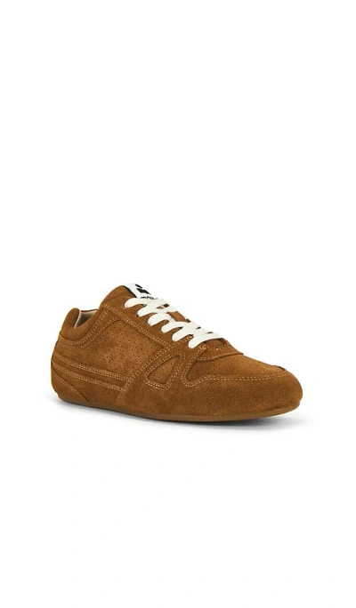 Isabel Marant Senny Perforated Suede Sneakers In Brown