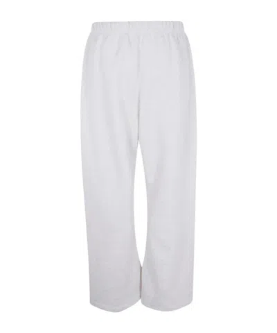 Essentials Drawstring Track Pants In White