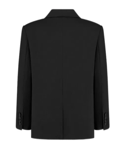 Dior Long-sleeved Suit Jacket In Black