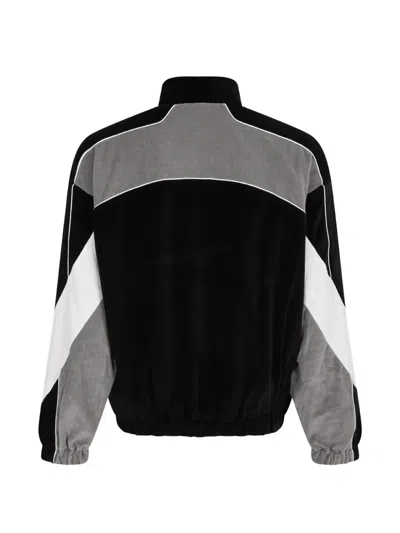 Amiri Oversized Panel Track Jacket In Gray