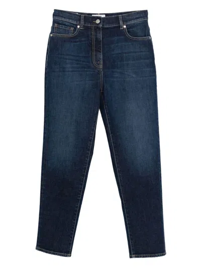 Peserico Jeans With Five-pocket Design In Blue