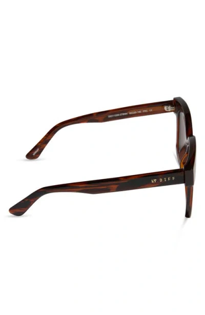Diff 56mm Makay Square Sunglasses In Brown
