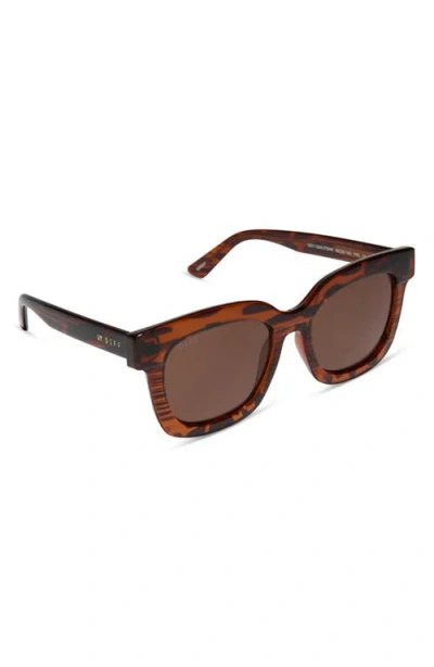 Diff 56mm Makay Square Sunglasses In Brown