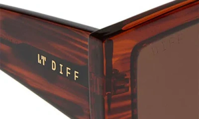 Diff 55mm Kai Slim Sunglasses In Brown