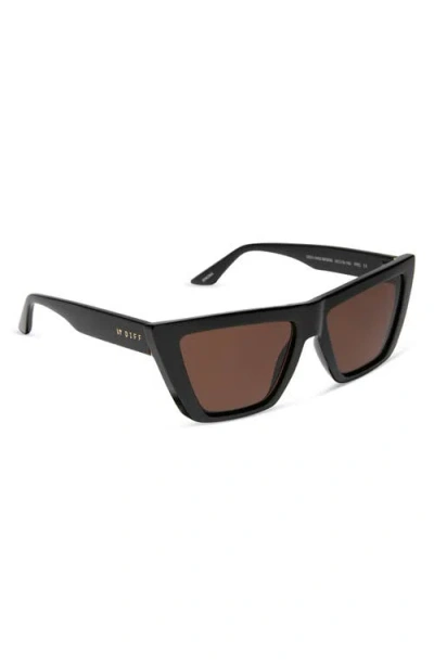 Diff Winona Square Sunglasses In Black