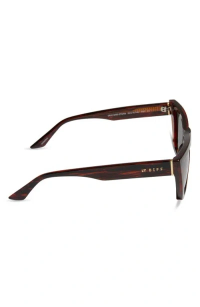 Diff Winona Square Sunglasses In Brown