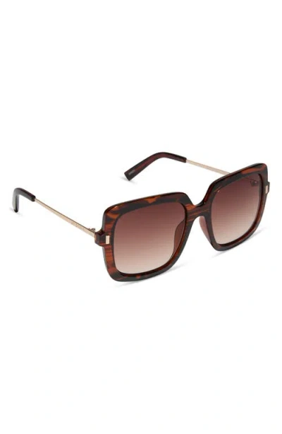 Diff 54mm Square Sunglasses In Brown