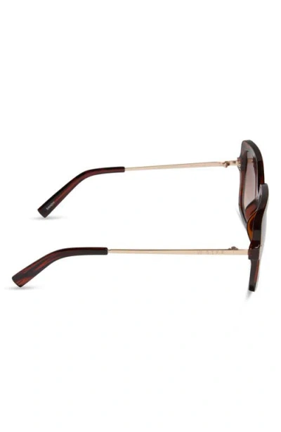 Diff 54mm Square Sunglasses In Brown