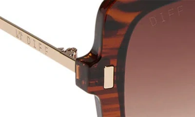 Diff 54mm Square Sunglasses In Brown