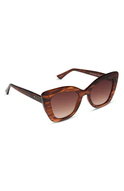 Diff 52mm Melody Sunglasses In Brown