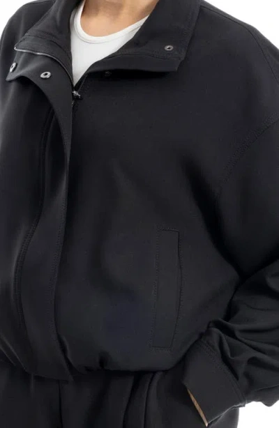 Max Studio Bubble Hem Jacket In Black