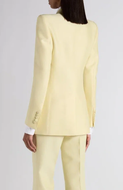 Tom Ford Wool Silk Single-breasted Jacket In Yellow