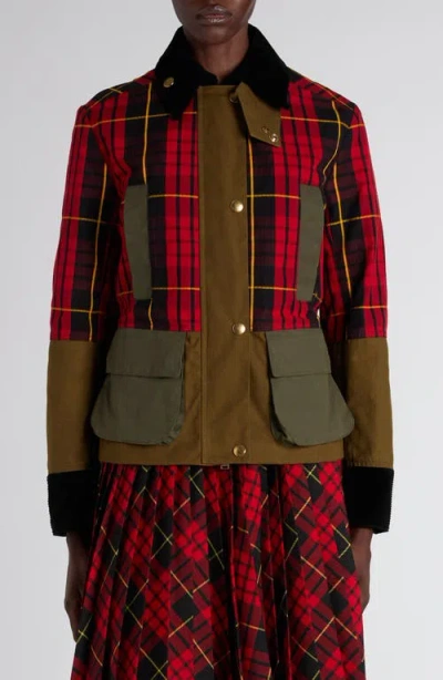 Alexander Mcqueen Mcqueen Deconstructed Tartan Ripstop Jacket In Multi