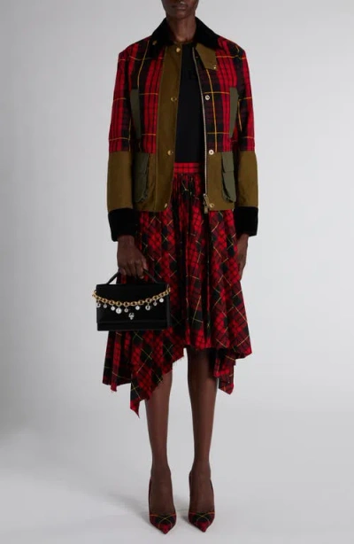 Alexander Mcqueen Mcqueen Deconstructed Tartan Ripstop Jacket In Multi