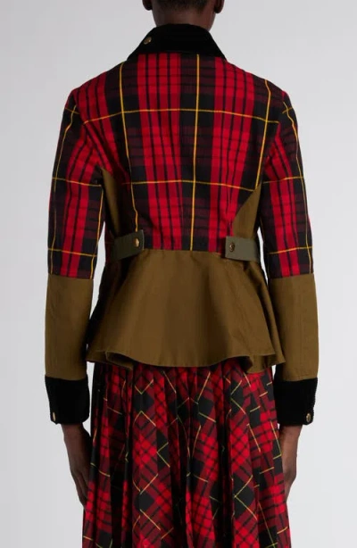 Alexander Mcqueen Mcqueen Deconstructed Tartan Ripstop Jacket In Multi