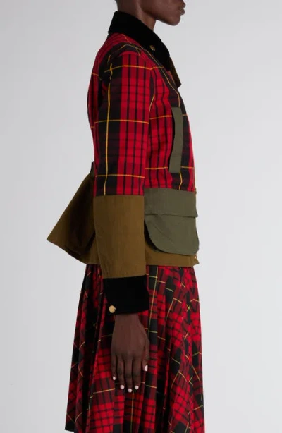 Alexander Mcqueen Mcqueen Deconstructed Tartan Ripstop Jacket In Multi