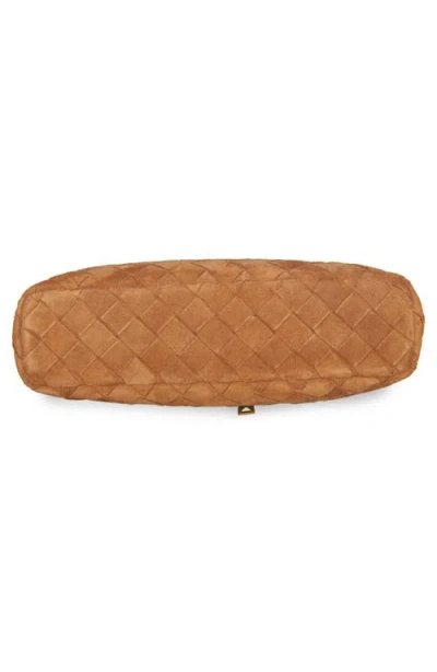 Bottega Veneta Women Bang Bang Leather Vanity-case With Intrecciato Motif In Brown