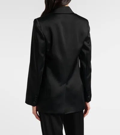 Max Mara Button Single-breasted Blazer In Black