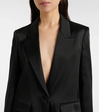 Max Mara Button Single-breasted Blazer In Black