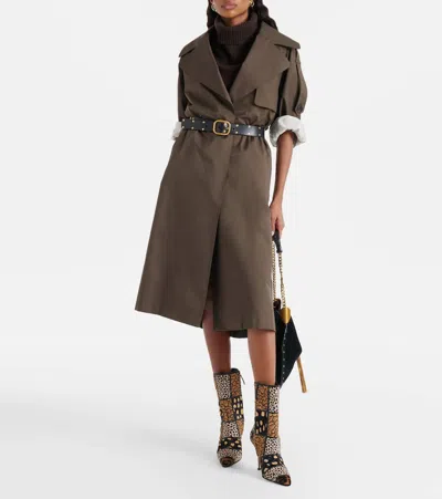 Manolo Blahnik Trulona 50 Leather-trimmed Patchwork Animal-print Calf Hair Ankle Boots In Brown