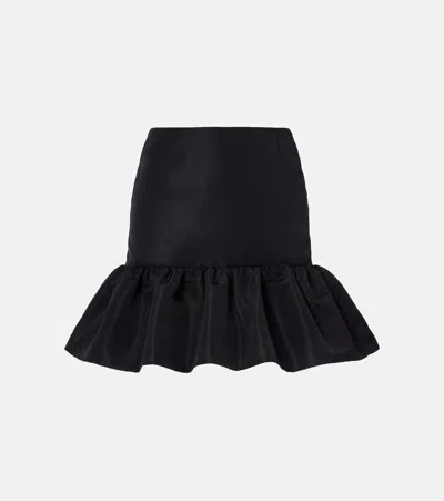 Nina Ricci Midi Skirt Featuring Ruffled Hem Detail In Black