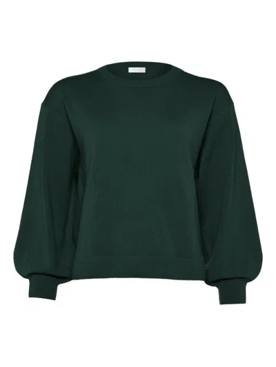 Eres Colorama Maille Famous Wool And Cashmere-blend Sweater In Green