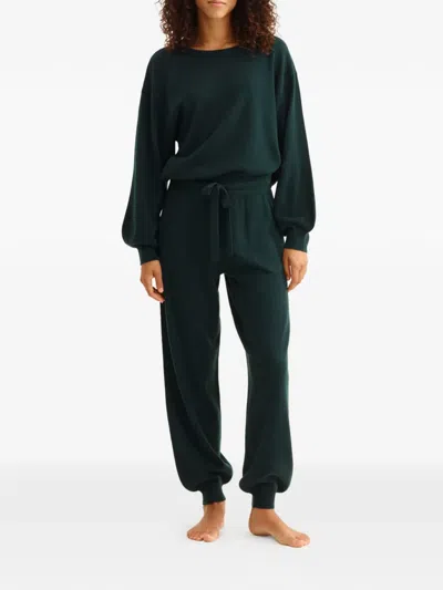 Eres Colorama Maille Famous Wool And Cashmere-blend Sweater In Green