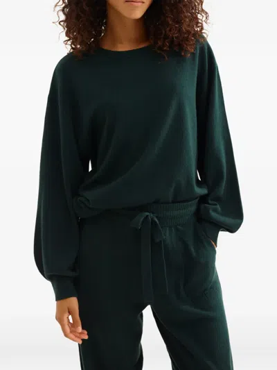 Eres Colorama Maille Famous Wool And Cashmere-blend Sweater In Green