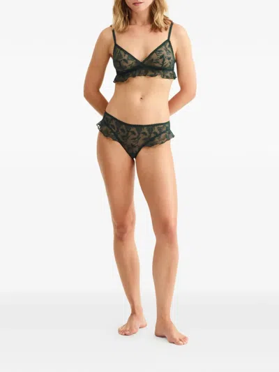 Eres Clochette Wireless Triangle Bra In Brown