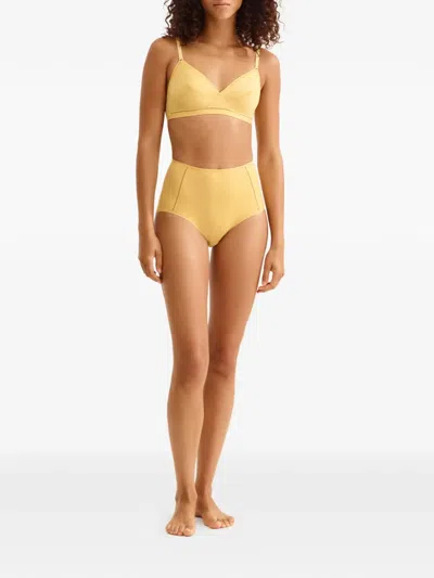 Eres Lydia Soyeuse Wireless Triangle Bra In Yellow