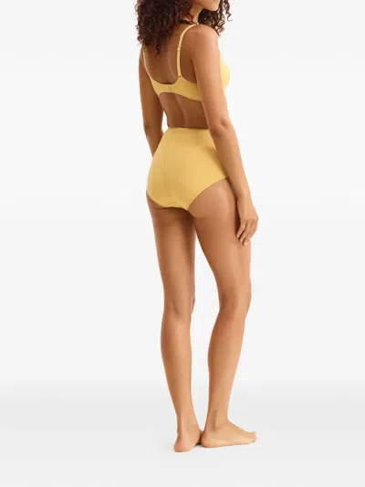 Eres Lydia Soyeuse Wireless Triangle Bra In Yellow
