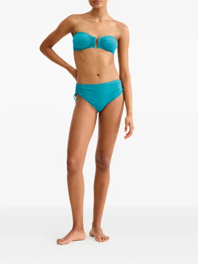 Eres Sofia High Waisted Brief Bikini Bottom In Blue