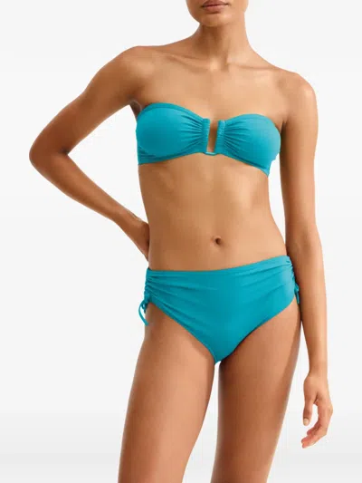 Eres Sofia High Waisted Brief Bikini Bottom In Blue