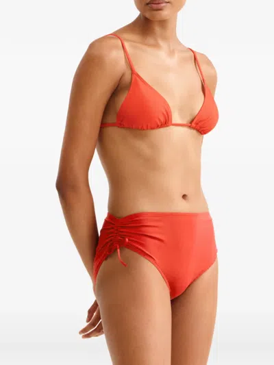 Eres Sofia High Waisted Brief Bikini Bottom In Orange
