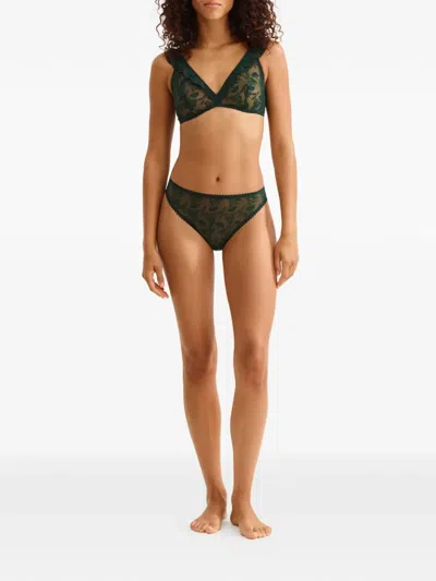 Eres Printanière Underwire Triangle Bra In Green