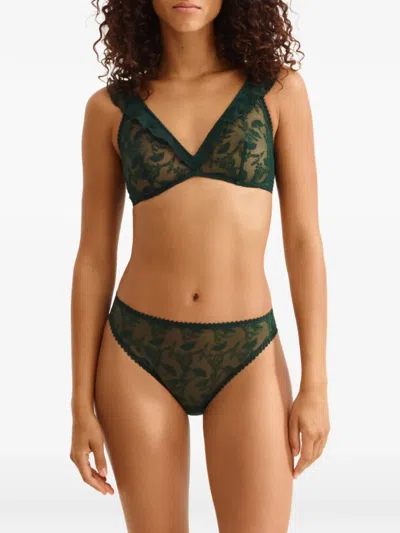 Eres Printanière Underwire Triangle Bra In Green