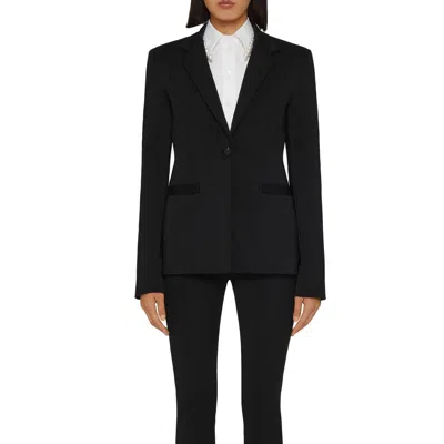 Givenchy Black Slim Fit Tailored Jacket Women In Black