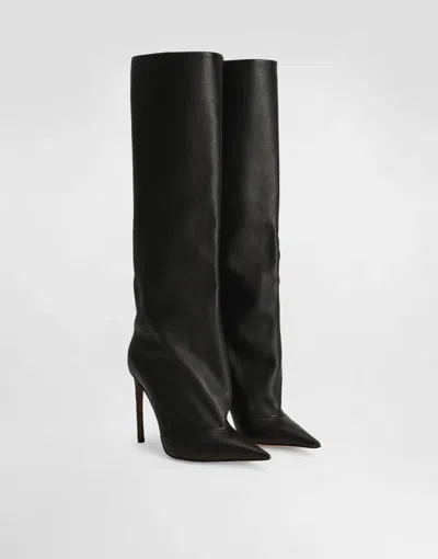 Dolce & Gabbana Dolce  Gabbana Devotion Pointed Toe Boots In Black