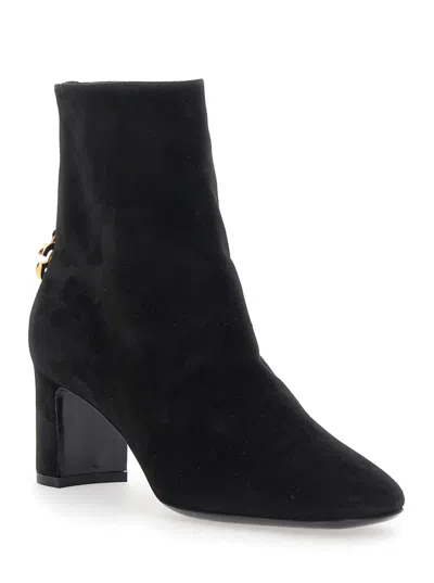 Dolce & Gabbana Suede Leather Ankle Boots In Multi