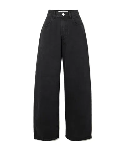 Rohe High-rise Wide-leg Jeans In Black