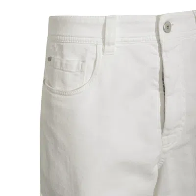 Brunello Cucinelli Multi-pocket Jeans In White